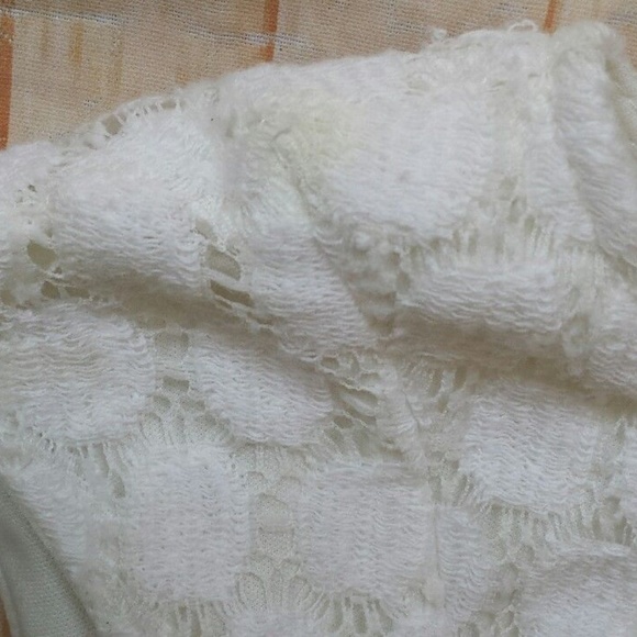 *SALE* Sandra Darren cotton blend & lace dress 2P - Picture 6 of 6